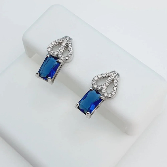 "925 Sterling Silver Cubic Zirconia Earrings, U19254817 - Picture 3 of 11